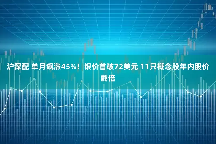 沪深配 单月飙涨45%！银价首破72美元 11只概念股年内股价翻倍
